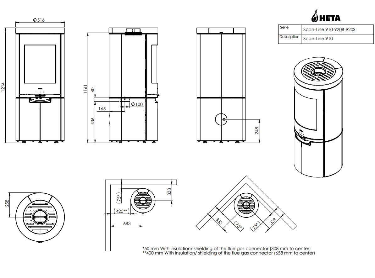 Ritning Heta Scan-Line 910 Täljsten