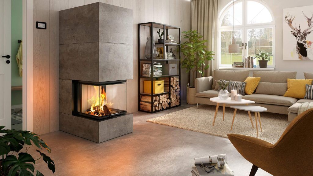 Spartherm arte u 50 i en miljöbild som visar ett lugnt och fint vardagsrum.